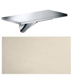 Излив для ванны Axor Massaud, без переключателя на душ, настенный, неповоротный, латунь, цвет: шлифованный никель, прямоугольный/каскадный, длина излива 17 см, встраиваемый/встроенный, для смесителя/ванны/ванной/душевой, без смесителя