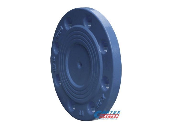 Заглушка фланцевая Ду100 Ру16 для труб, чугун, HAWLE, 8000 – купить в ...