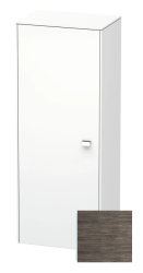 Пенал Duravit Brioso R, 52x36x133 см, подвесной, (правый), с дверцей, с полкой, со стеклянными полками, цвет: сосна серебристая/хром, в ванную комнату
