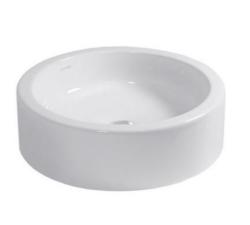 Раковина DURAVIT Starck 1 WonderGliss, 46х46х14,5 см, накладная, круглая, санфарфор, цвет белый, без отверстия/площадки под смеситель, антигрязевое покрытие, без перелива