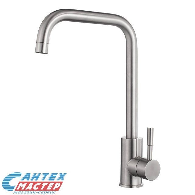 Смеситель для кухни/мойки Osgard Gron однорычажный, керамический, с поворотным изливом, длина 190 мм, латунь, цвет хром, кухонный, хромированный, вертикальный, кран, комплект, сантехника, водопроводные, размер, характеристики, высота, расстояние