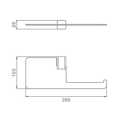 Держатель для туалетной бумаги Raglo R301.03.09 без крышки, с полочкой для телефона, цвет графит, настенный, нержавеющая сталь, форма прямоугольная, для туалета/ванной