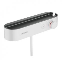Смеситель для душа Hansgrohe ShowerTablet Select 400, термостатический, внешнего монтажа, настенный, без излива/шланга/лейки, латунь, матовый белый