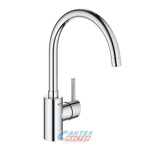 Смеситель для кухни/мойки Grohe Concetto New однорычажный, керамический, с поворотным изливом, длина 224 мм, латунь, цвет хром, кухонный, хромированный, вертикальный, однорукий, одноручный, однозахватный, одноручковые, кран, комплект, сантехника