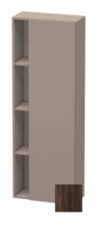 Пенал Duravit DuraStyle, 50x24x140 см, подвесной, (правый), с дверцей, с закрытыми/открытыми полками, цвет: каштан темный/базальт, в ванную комнату