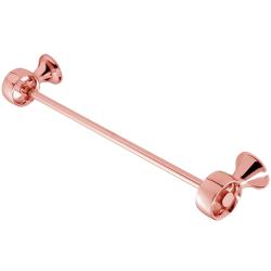 Полотенцедержатель Webert Opera 45 настенный, неповоротный, металлический, форма округлая, для полотенец в ванную/туалет/душевую кабину, цвет розовое золото