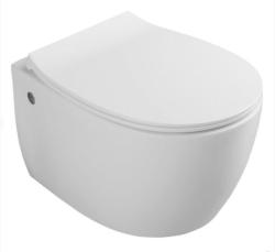 Унитаз подвесной ISVEA Sentimenti, 363х510х400 мм, цвет: белый, горизонтальный (в стену) выпуск, без сиденья, безободковый, антивсплеск, под скрытый бачок