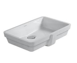 Раковина DURAVIT Starck 3, 130х49х19,5 см, подвесная, двойная (две чаши), прямоугольная, фарфоровая, цвет белый, с 2 отверстиями под смеситель, слив/перелив