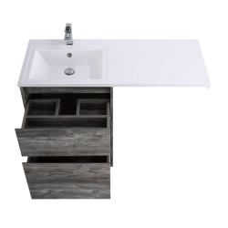 Тумба под раковину BelBagno Kraft-Lvd 120, 120х48х88 см, напольная, 2 выкатных ящика, ЛДСП, цвет: сосна пасадена, для установки рядом со стиральной машинкой, шкафчик напольный, механизм доводчика, прямоугольная