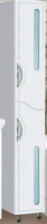 Пенал GRADEONIKA "Селена 360", 36х30х180 см, напольный, левый/правый, 2 распашные дверцы, цвет белый, в ванную комнату, левосторонний/правосторонний, универсальный