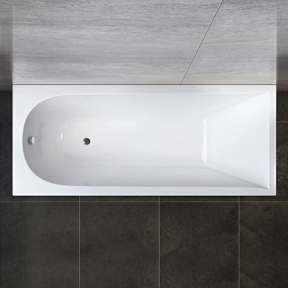 Ванна Am.Pm Spirit 180х80 акриловая, цвет белый глянцевый, (без гидромассажа, рамы, сифона, фронтальной панели) прямоугольная, левосторонняя/правосторонняя