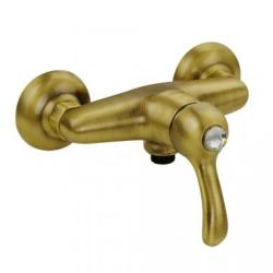 Смеситель для душа Migliore Lem Swarovski, настенный, однорычажный, без излива, керамический, латунь, цвет бронза