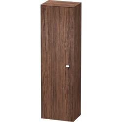 Пенал Duravit Brioso R, 52x36x177 см, подвесной, (правый), с дверцей, с полкой, со стеклянными полками, цвет: орех темный/хром, в ванную комнату
