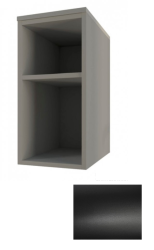 Шкаф Cezares Urban 30, 30х46х62 см, подвесной, (правый/левый/универсальный), открытые полки, цвет черный матовый, в ванную комнату
