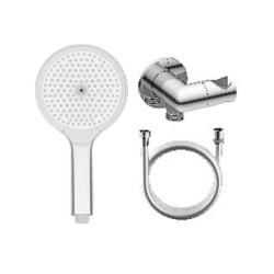 Душевой гарнитур Raglo R476.42 комплект: ручной душ 3 режима/держатель для душа/шланг для душа 150 см, латунь/пластик, цвет хром, (с подключением шланга)