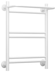 Полотенцесушитель Сунержа Стилье Версия-Н1 600х400, 5 (Полка+1+2+2) перекладин, водяной, нижнее подключение, цвет белый
