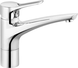 Смеситель для кухни/мойки KLUDI MX, однорычажный, поворотный, латунный,  длина излива 210 мм, латунь, цвет хром