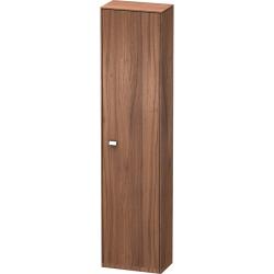 Пенал Duravit Brioso R, 27х19,6х133,1 см, подвесной/напольный, (правый), с дверцей/одностворчатый, с полками, со стеклянными полками, цвет: орех матовый/хром, в ванную комнату