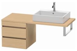 Тумба/шкафчик для консоли/столешницы Duravit DuraStyle под раковину 50х54,8х51,2 см, подвесная, ДСП, цвет: натуральный дуб, 2 выдвижных ящика, прямоугольная