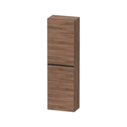 Пенал Duravit D-Neo, 40x24x132 см, подвесной, (правый), с распашной дверцей/одностворчатый, с 4 стеклянными полками, цвет: орех матовый, в ванную комнату