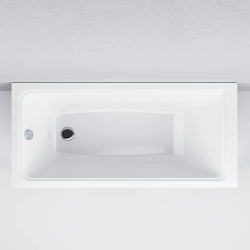 Ванна Am.Pm Gem 150х70 акриловая, цвет белая, (без гидромассажа, рамы, сифона, фронтальной панели) прямоугольная, левосторонняя/правосторонняя