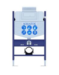 Инсталляция Aquatek INS-0000018 с верхней кнопкой смыва (без кнопки), система для подвесного унитаза, со скрытым смывным бачком (бак), комплект, размеры рамы (каркас) 800х500х150 мм