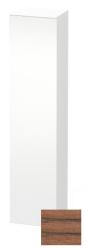 Пенал Duravit DuraStyle, 40x36x180 см, подвесной, (левый), с дверцей, с полкой, со стеклянными полками, цвет: орех/белый матовый, в ванную комнату