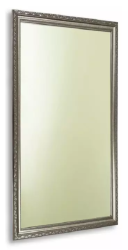 Зеркало Loranto Женева, 45х90 см, без подсветки, прямоугольное, цвет рамы: бежевый, для ванны, навесное/подвесное/настенное