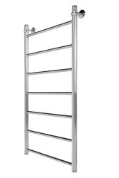 Полотенцесушитель 1000х500 мм Indigo Line LLW100-50 1"дюйм, водяной, нижнее подключение, из нержавеющей стали, форма лесенка, настенный, цвет хром, для ванны, вертикальный