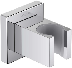 Держатель для душевой лейки Aquatek AQ2401CR фиксированный, хром, ABS пластик/латунь