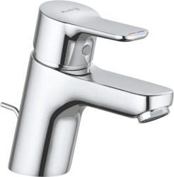 Смеситель для раковины/умывальника KLUDI PURE&EASY однорычажный, неповоротный, длина излива 110 мм, латунь, цвет хром