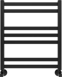 Полотенцесушитель Aquatek Лира водяной П7 500х600 мм черный муар, нержавеющая сталь, лесенка, подключение нижнее