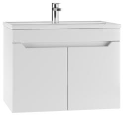 Тумба под раковину Домино Мечта Айсберг 70, 670х435х500 мм, цвет- белый, подвесная, 2 распашные дверцы, ЛДСП/МДФ, шкафчик подвесной, под умывальник, прямоугольная