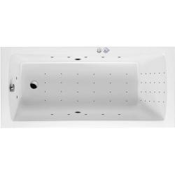 Ванна Excellent Aquaria NANO, 170х75 см, акриловая, цвет- белый/хром, (с гидромассажем), с каркасом, прямоугольная, правосторонняя/левосторонняя, правая/левая, универсальная, приставная/встраиваемая