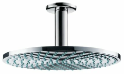 Верхний душ Hansgrohe Raindance S 240 Air, 1jet EcoSmart с потолочным подсоединением, потолочный монтаж, круглый, с 1 режимом, размер 24 см, нержавеющая сталь, цвет хром, для душа/ванной