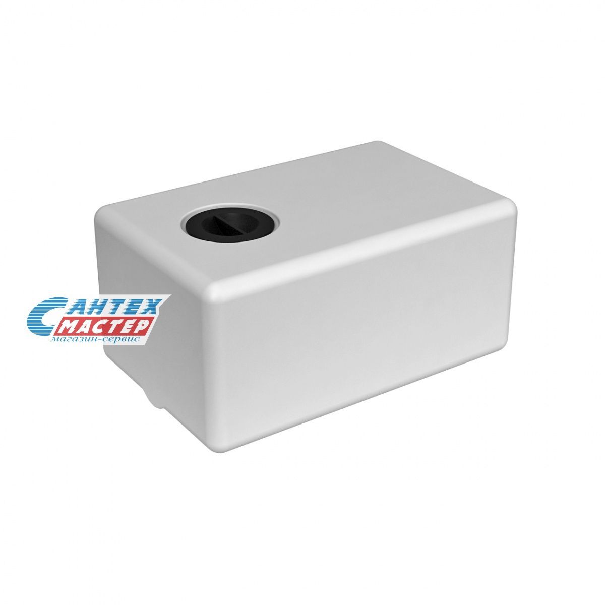 Емкость пластиковая (бак) Экопром ЭВП 50 литров  для воды,с крышкой с дыхательным клапаном (цвет-белый) 112.0050.001.0