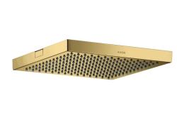 Верхний душ AXOR ShowerCollection 240/240 1jet, потолочный монтаж, квадратный, с 1 режимом, размер 24х24 см, металлический, цвет: полированное золото, для душа/ванной