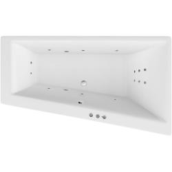Ванна Excellent Sfera SMART, 170х100 см, акриловая, цвет- белый/хром, (с гидромассажем), с каркасом, асимметричная, правосторонняя, правая, приставная/встраиваемая