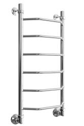 Полотенцесушитель Двин E 80/40, водяной (1"-1/2" К1  Полированный), универсальное подключение, нержавеющая сталь, настенный, форма лесенка, цвет хром, к отоплению и ГВС, для отопления, обогрева в ванной