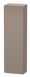 Пенал Duravit DuraStyle, 40x24x180 см, подвесной, (левый), с дверцей, с полкой, со стеклянными полками, цвет: базальт, в ванную комнату