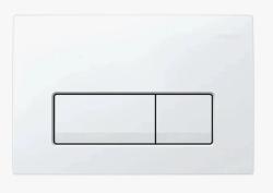 Кнопка смыва Geberit Delta50, прямоугольная, белый. пластик, клавиша управления для сливного бачка, инсталляции унитаза, двойная, механическая, панель, универсальная, размер 24,6х16,4х2,3 см