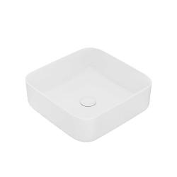 Раковина IDDIS Bridge 39х39х13 см, накладная, квадратная, керамическая/фарфоровая, цвет белый, без отверстия под смеситель, без слив-перелива, умывальник