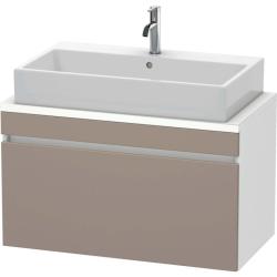 Тумба под раковину для консоли/столешницы Duravit DuraStyle 90х47,8х51,2 см, подвесная, ДСП, цвет: базальт/белый матовый, 1 выдвижной ящик, прямоугольная