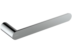 Полотенцедержатель Aquatek Лира одинарный, 230 мм настенный, неповоротный, нержавеющая сталь, для полотенец в ванную/туалет/душевую кабину, цвет хром