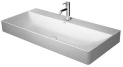 Раковина DURAVIT DuraSquare WonderGliss 100х47х14,5 см, подвесная, прямоугольная, санфарфор, шлифованная, цвет белый, 1 отверстие под смеситель, антигрязевое покрытие, без перелива