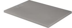 Душевой поддон Duravit Stonetto 140х100х5 см, минеральное литье DuraSolid, цвет: бетон, антискольжение, (без установочного комплекта, без экрана, без слива), прямоугольный