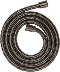 Шланг для душа Axor 200 см, 1/2” и 1/2”  для душа/лейки/ванны, в металлической оплетке, без лейки, внутренняя резьба, металлический, цвет шлифованный черный хром, душевой, для душа/ванной