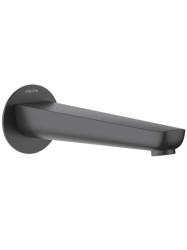 Излив Aquatek Бетта для ванны, длина 224 мм, цвет черный матовый, латунь, встраиваемый/встроенный