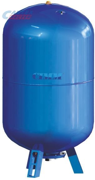 Бак расширительный 750 л (синий) CIMM AFE CE на ножках, на пол, вертикальный, мембранный, накопительный, напольный, для воды, антифриза, системы водяного отопления закрытого типа