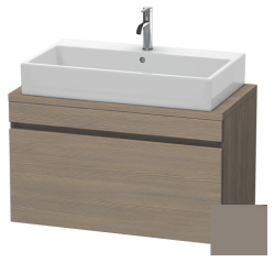 Тумба под раковину для консоли/столешницы Duravit DuraStyle 90х47,8х51,2 см, подвесная, ДСП, цвет: дуб терра/базальт, 1 выдвижной ящик, прямоугольная